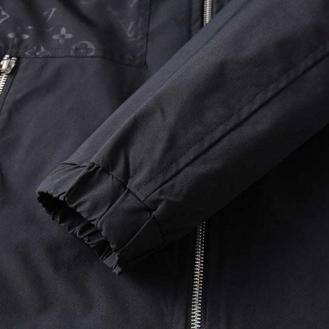 LV HOODED JACKET BLACK MONOGRAM 239039