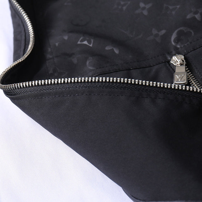 LV HOODED JACKET BLACK MONOGRAM 239039
