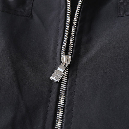 LV HOODED JACKET BLACK MONOGRAM 239039