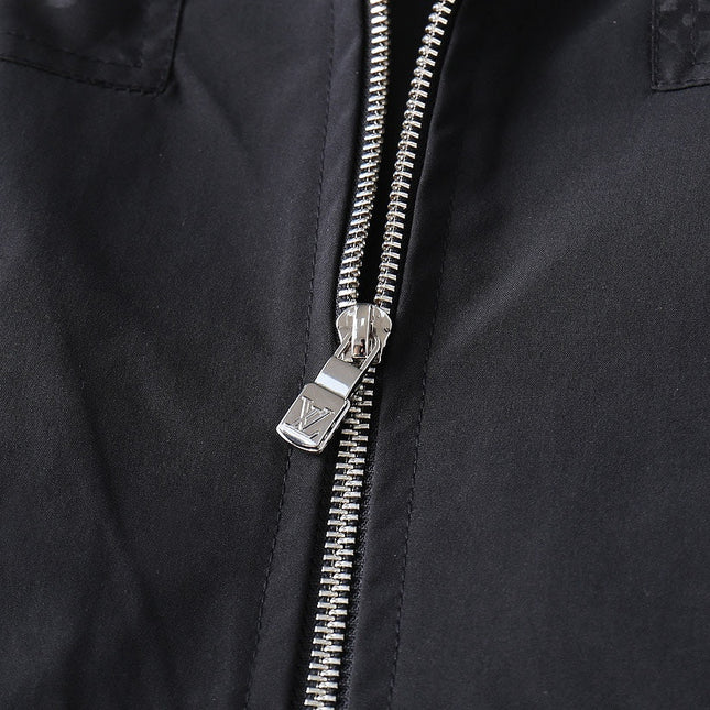 LV HOODED JACKET BLACK MONOGRAM 239039