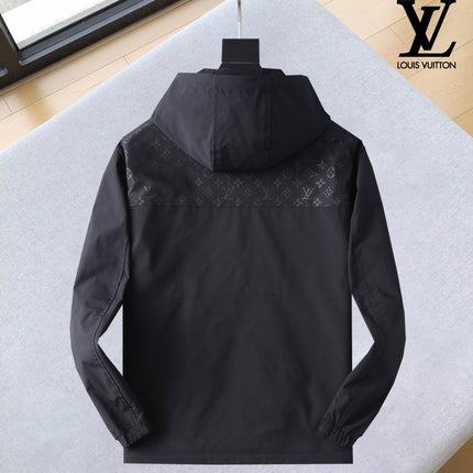 LV HOODED JACKET BLACK MONOGRAM 239039