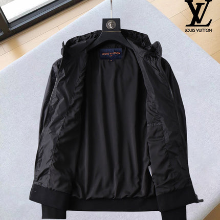 LV HOODED JACKET BLACK 239040