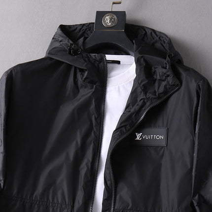 LV HOODED JACKET BLACK 239040