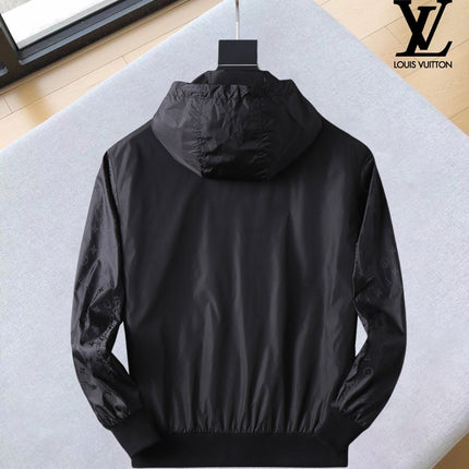 LV HOODED JACKET BLACK 239040