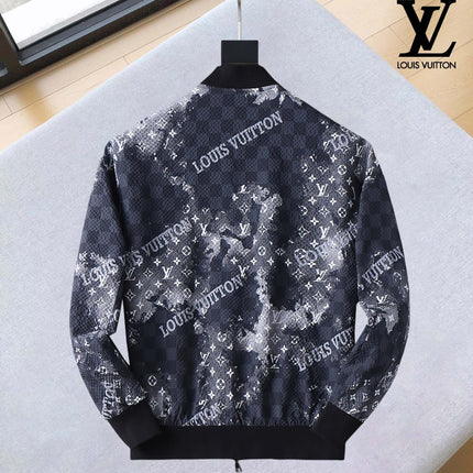 LV NAVY BLUE MONOGRAM AND DAMIER JACKET 239042