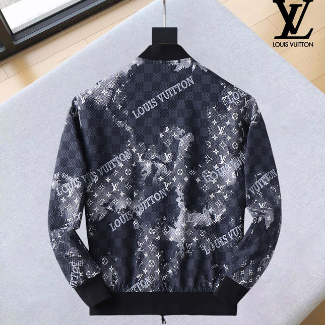 LV NAVY BLUE MONOGRAM AND DAMIER JACKET 239042