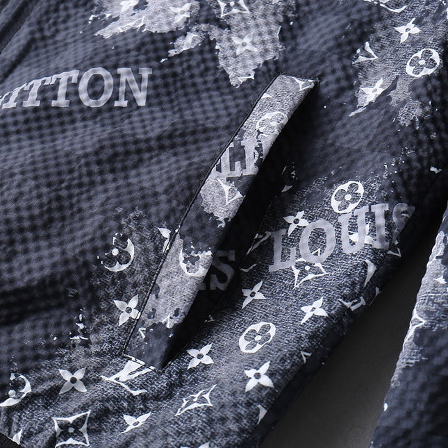 LV NAVY BLUE MONOGRAM AND DAMIER JACKET 239042