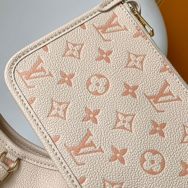 CARRYALL PM 29 BAG IN BEIGE MIX PINK MONOGRAM EMPREINTE LEATHER
