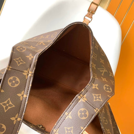 LV HOBO BAG 34 IN BROWN MONOGRAM CANVAS