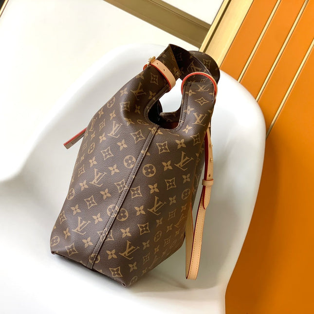 LV HOBO BAG 34 IN BROWN MONOGRAM CANVAS