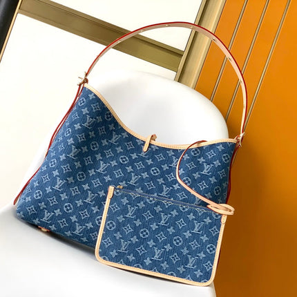 CARRYALL MM 39 IN BLUE MONOGRAM DENIM
