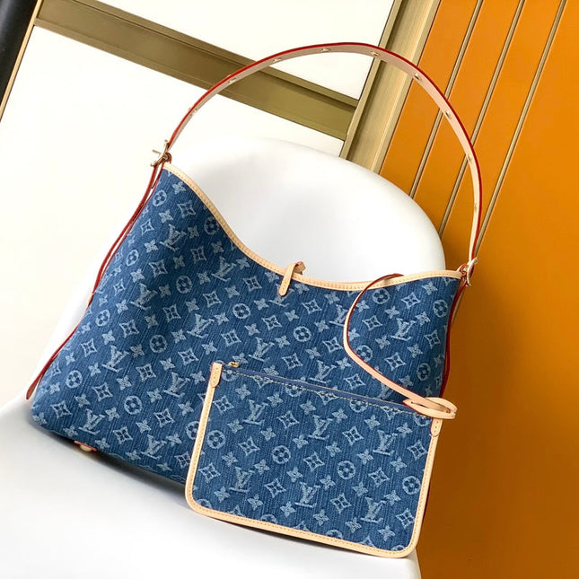 CARRYALL MM 39 IN BLUE MONOGRAM DENIM