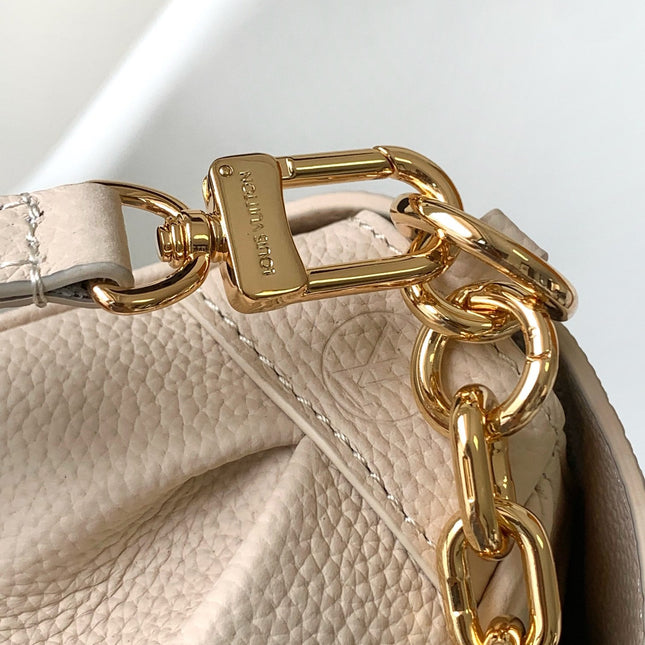 FAVORITE BAG 24 IN BEIGE MIX GREEN MONOGRAM SOFT GRAINED COWHIDE