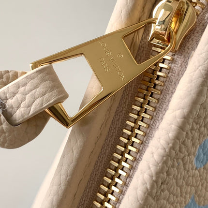 CARRYALL PM 29 BAG IN BEIGE MIX BLUE MONOGRAM EMPREINTE LEATHER