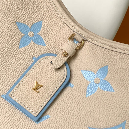 CARRYALL PM 29 BAG IN BEIGE MIX BLUE MONOGRAM EMPREINTE LEATHER