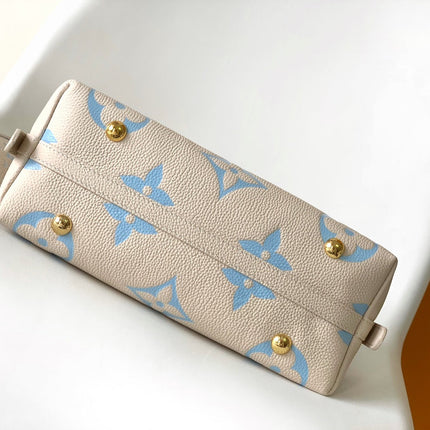 CARRYALL PM 29 BAG IN BEIGE MIX BLUE MONOGRAM EMPREINTE LEATHER