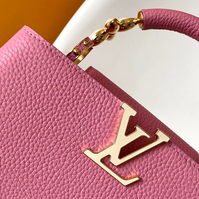 CAPUCINES MINI 21 IN MARSHMALLOW PINK TAURILLON GOLD HARDWARE