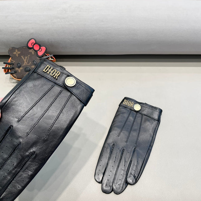 GLOVES IN BLACK LAMBSKIN 352037