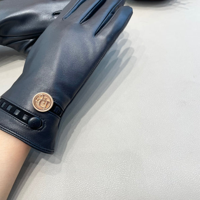 CLASSIC GLOVES IN BLACK LAMBSKIN 355121