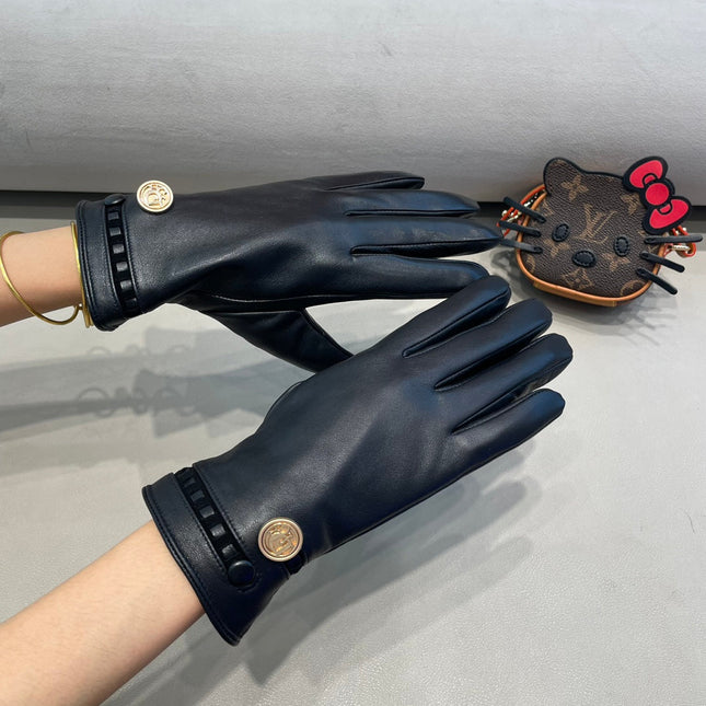 CLASSIC GLOVES IN BLACK LAMBSKIN 355121