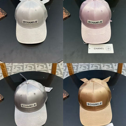 BASEBALL HAT IN GOLD SILK SATIN 404866