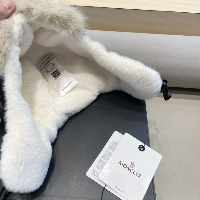 AVATOR HAT IN BLACK CORDUROY AND FLEECE-LINED 434984