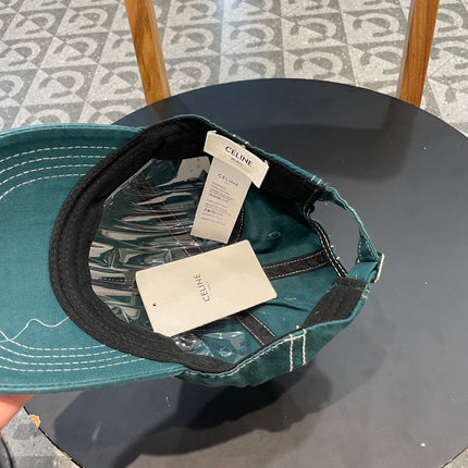 BASEBALL CAP MODEL 650509 IN YELLOW GREEN OMBRE COTTON