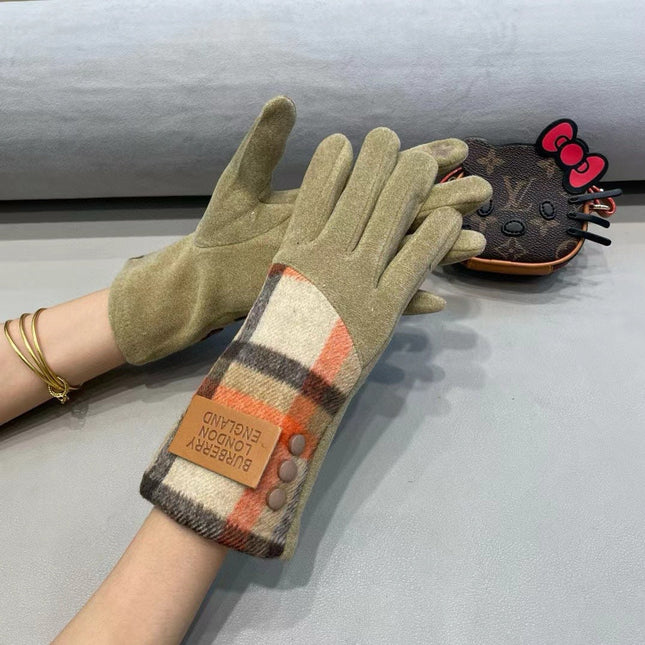 GLOVES IN TORTILLA BROWN MIX COLORFUL WOOL 453749