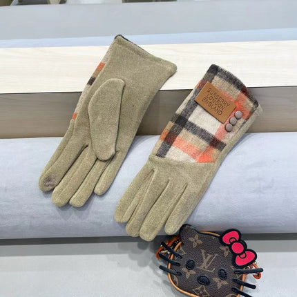 GLOVES IN TORTILLA BROWN MIX COLORFUL WOOL 453749