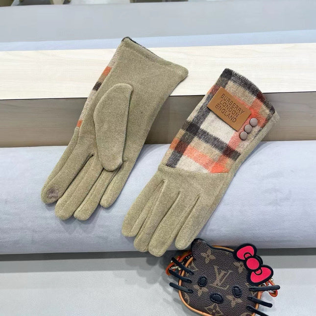 GLOVES IN TORTILLA BROWN MIX COLORFUL WOOL 453749