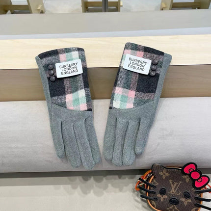 GLOVES IN RHINO GRAY MIX COLORFUL WOOL 453750