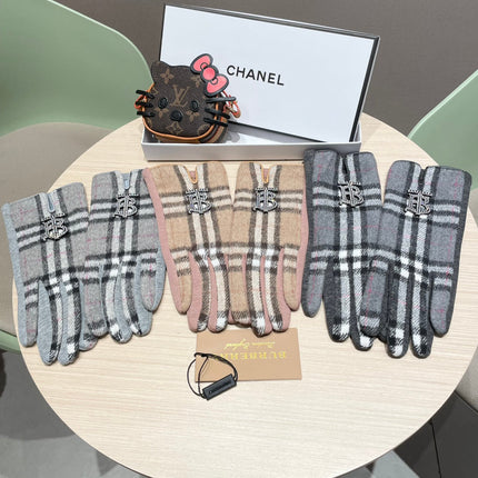 GLOVES IN SHADOW GRAY WOOL 463813