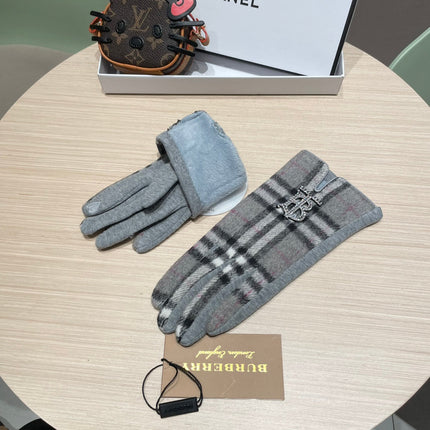 GLOVES IN SHADOW GRAY WOOL 463813