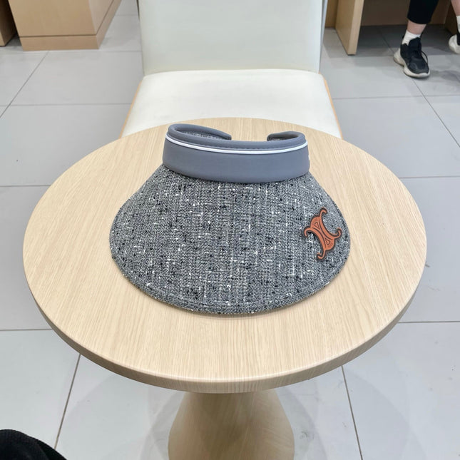 CELINE 25S VISOR HAT MODEL 735320 IN TWEED