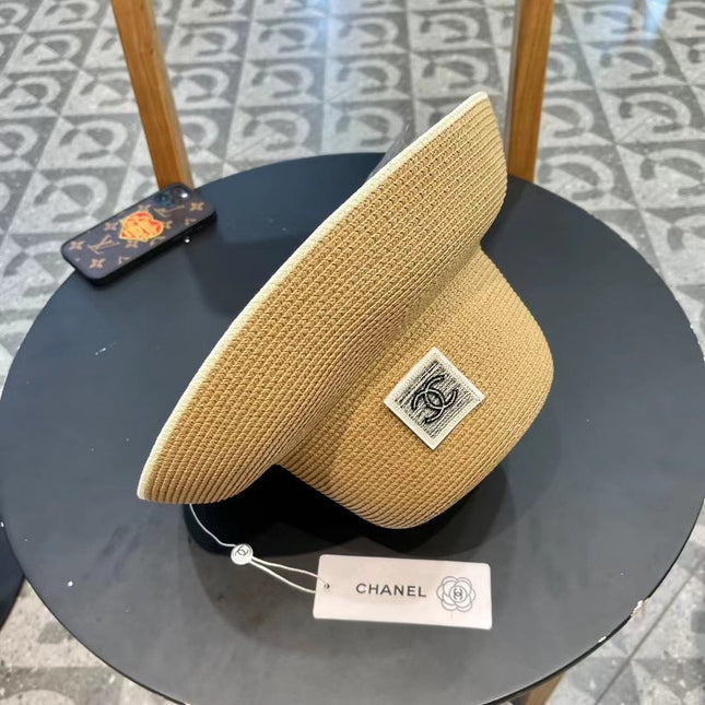 STRAW CLOCHE HAT BROWN 672754
