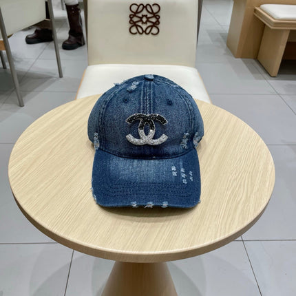 BASEBALL HAT WITH LOGO IN JEAN 674124