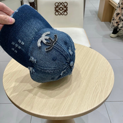 BASEBALL HAT WITH LOGO IN JEAN 674124