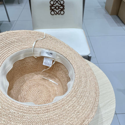WIDE BRIM HAT MODEL 652231 IN NATURAL WOVEN STRAW