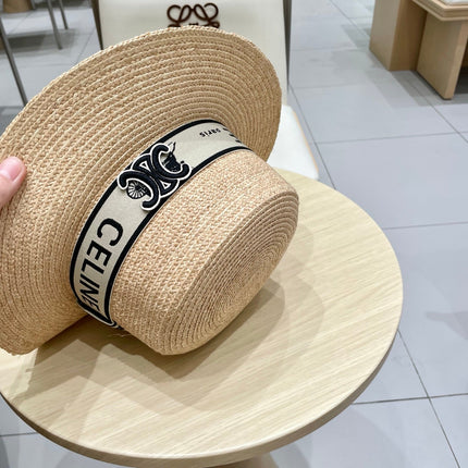 WIDE BRIM HAT MODEL 652231 IN NATURAL WOVEN STRAW