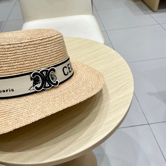 WIDE BRIM HAT MODEL 652231 IN NATURAL WOVEN STRAW