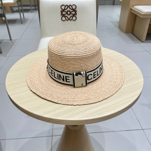 WIDE BRIM HAT MODEL 652231 IN NATURAL WOVEN STRAW