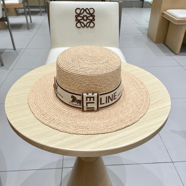 WIDE BRIM HAT MODEL 652232 IN NATURAL WOVEN STRAW