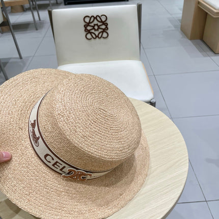 WIDE BRIM HAT MODEL 652232 IN NATURAL WOVEN STRAW