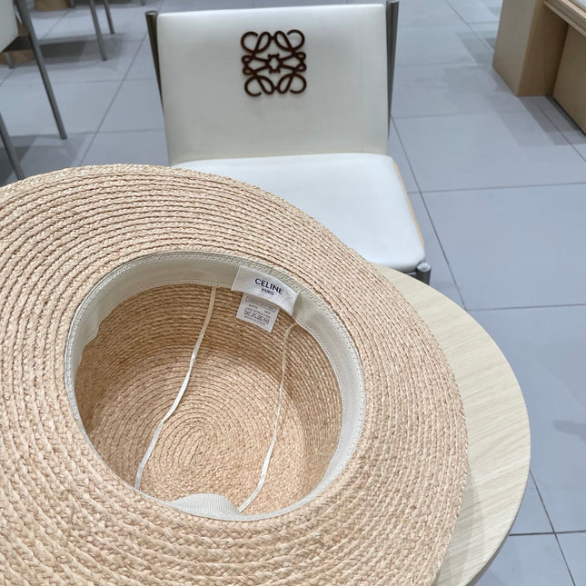 WIDE BRIM HAT MODEL 652232 IN NATURAL WOVEN STRAW