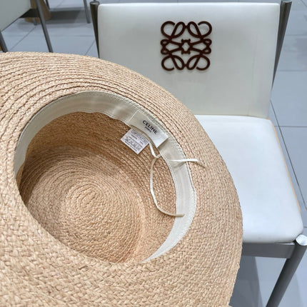 WIDE BRIM HAT MODEL 652233 IN NATURAL WOVEN STRAW