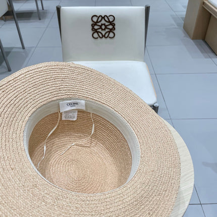 WIDE BRIM HAT MODEL 652234 IN NATURAL WOVEN STRAW
