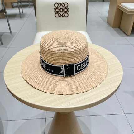 WIDE BRIM HAT MODEL 652234 IN NATURAL WOVEN STRAW