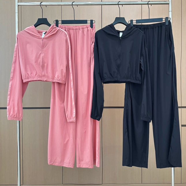 ALO JACKET AND WIDE-LEG PANTS SET STYLE 157
