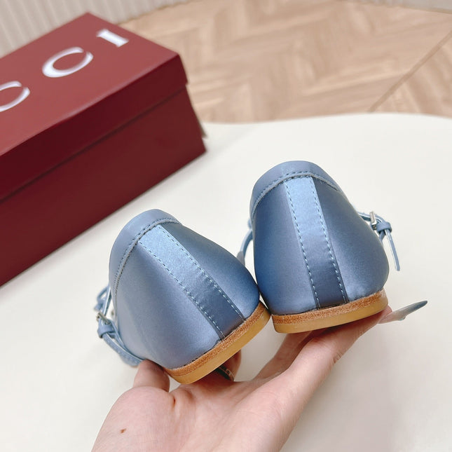 GG BALLET FLAT SKY SILK