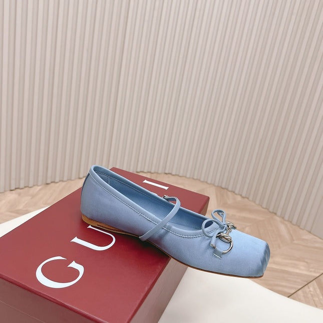 GG BALLET FLAT SKY SILK